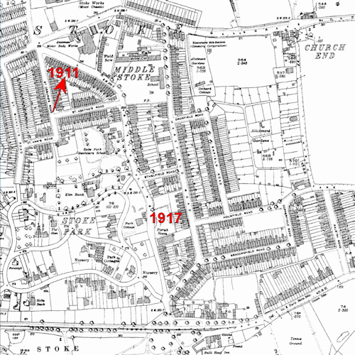 Map showing kiln locations